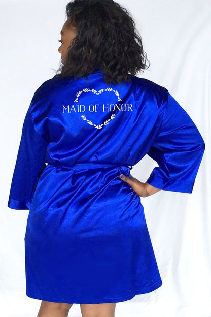 Heart Wreath Style - Maid of Honor Robe