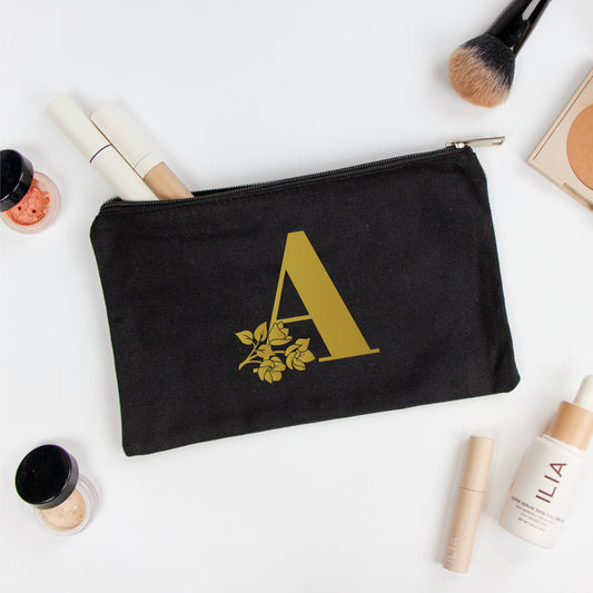 Custom Initial Makeup Bag for Brides