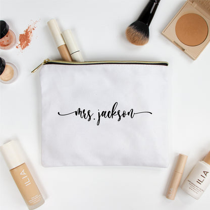 Mrs. Jackson Makeup Bag