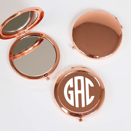 Custom Monogram Bachelorette Compact Mirrors