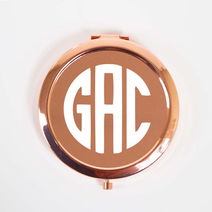 Custom Monogram Bachelorette Compact Mirrors