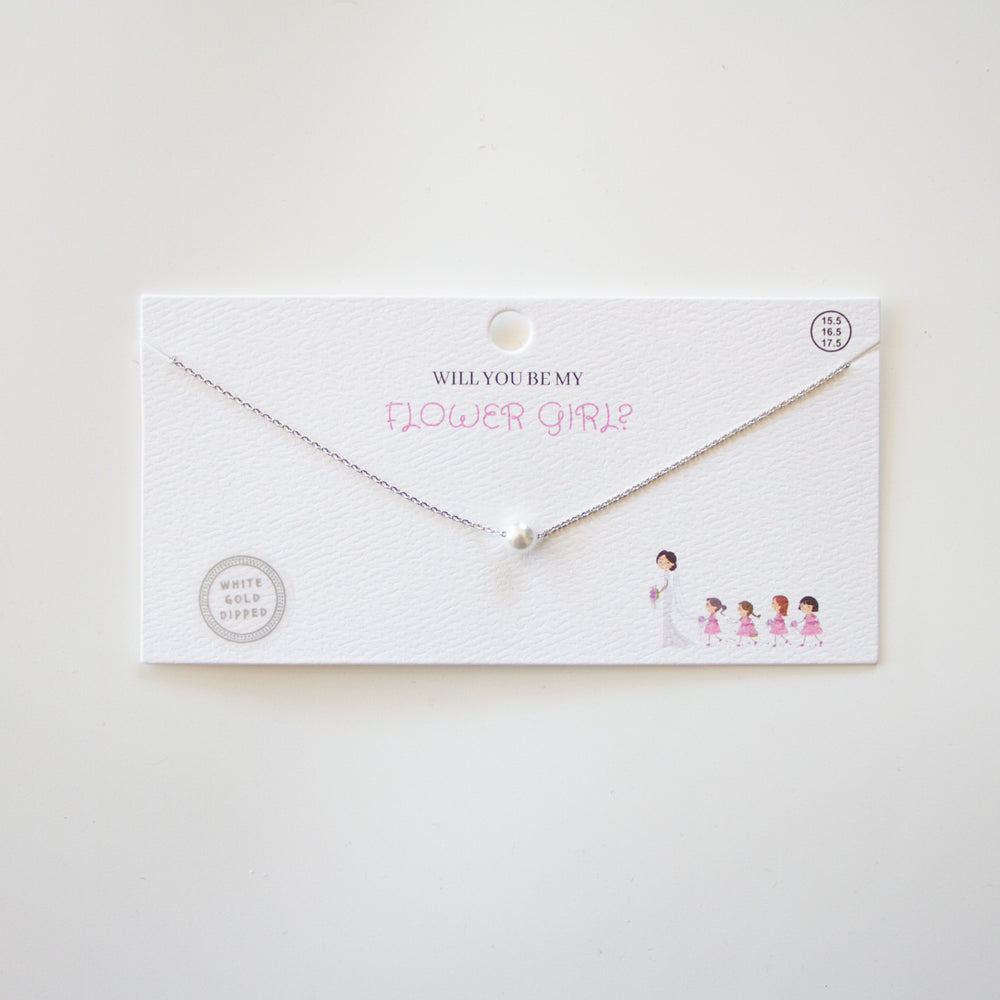 Will You Be My Flower Girl Necklace