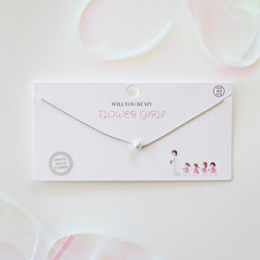 Will You Be My Flower Girl Necklace