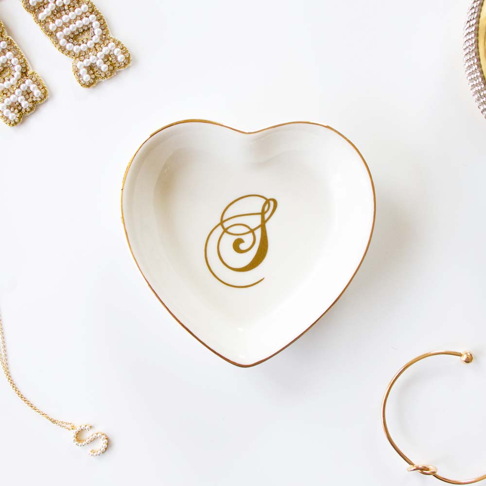 Heart Shaped Ceramic Ring Dish
