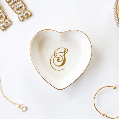 Heart Shaped Ceramic Ring Dish