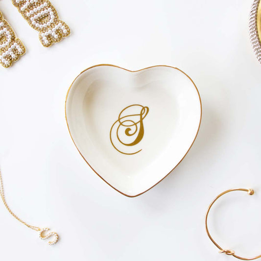 Heart Shaped Ceramic Ring Dish