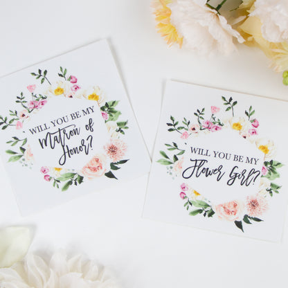 Will You Be My Bridesmaid Sticker