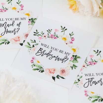 Will You Be My Bridesmaid Sticker