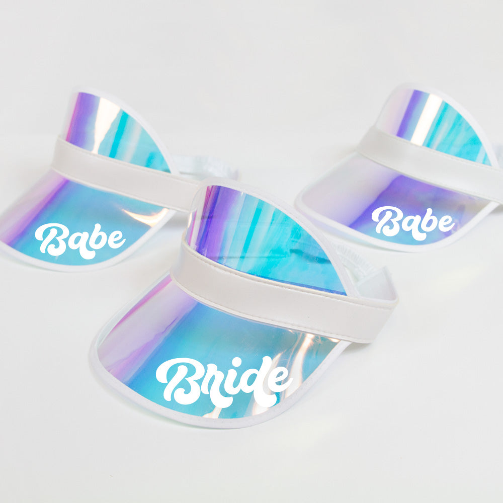 Custom Bride, Babe Wedding Visors