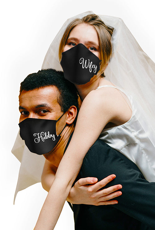 Cotton Mask - Wifey & Hubby