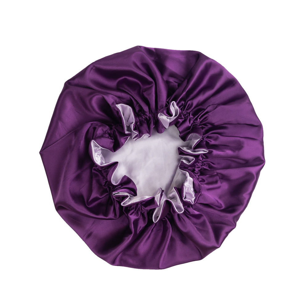 Eggplant Satin Bonnet