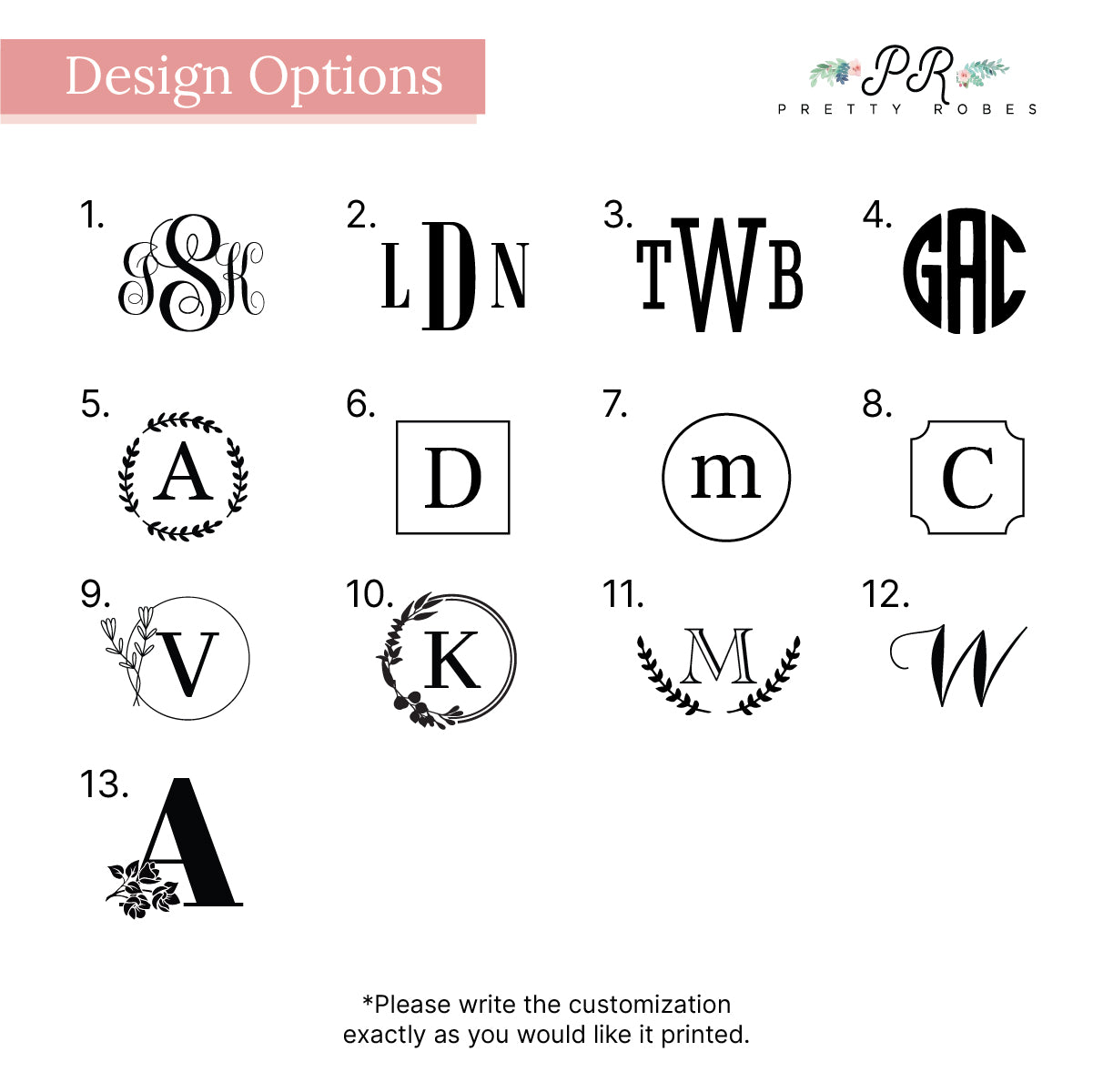 Wedding Monogram Makeup Bag