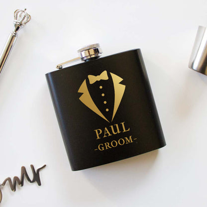 Groom, Best Man, Groomsmen Flask