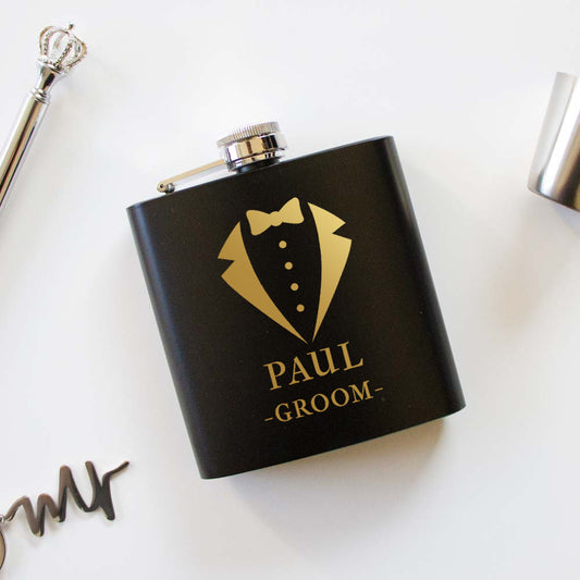 Groom, Best Man, Groomsmen Flask