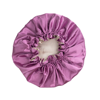 Orchid Satin Bonnet