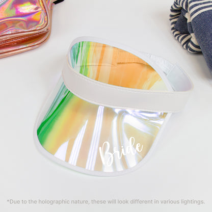 Personalized Wedding Visors