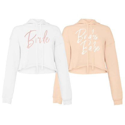 Bride, Maid of Honor, Bride Babe, Bride Tribe, Bridesmaid (Cursive) Sweatshirt