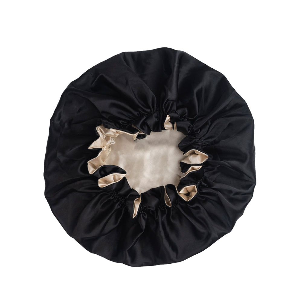 Dusty Blue & Steel Blue Satin Bonnet