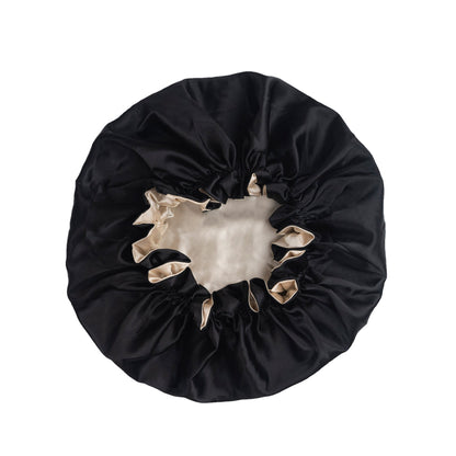 Dusty Blue & Steel Blue Satin Bonnet