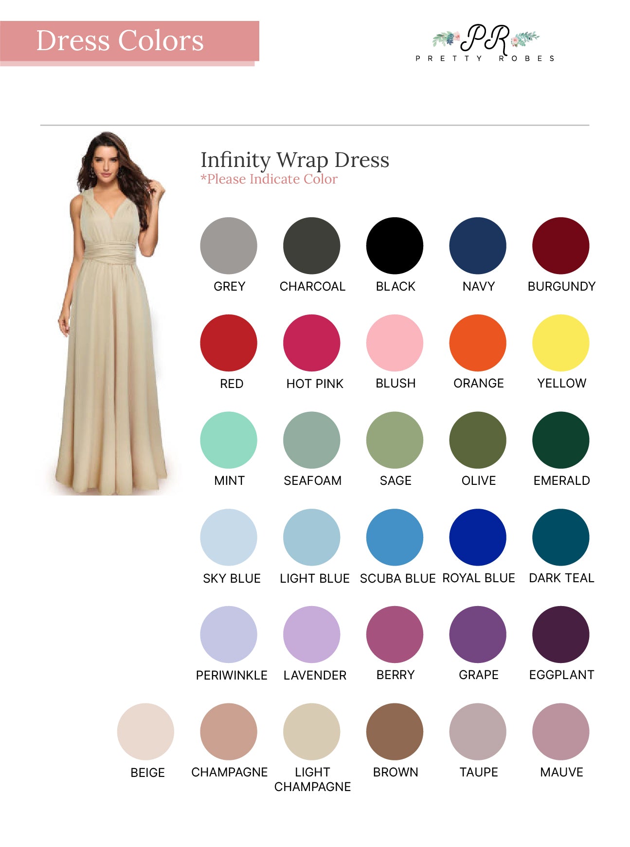 Emerald Wedding Infinity Dress