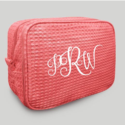 Coral Makeup Bag