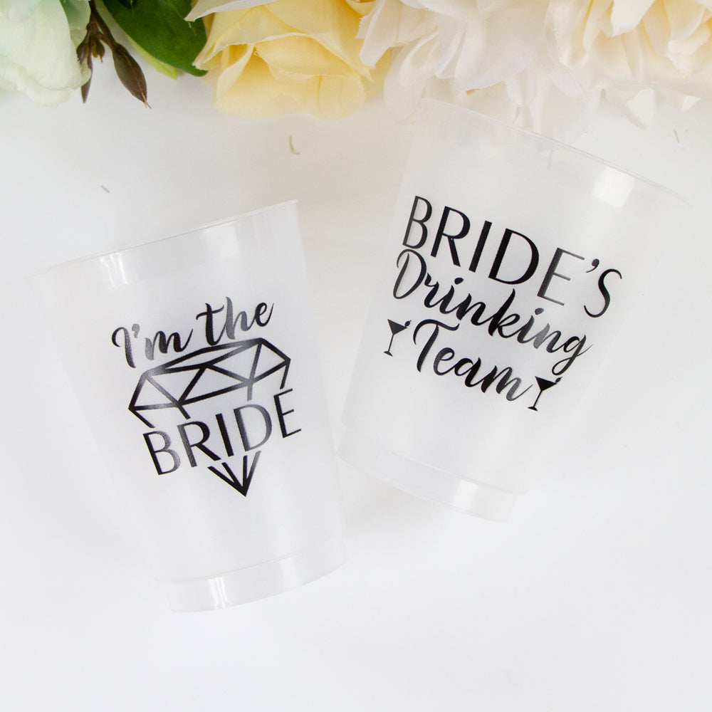 I'm The Bride, Bride's Drinking Team Frosted Cups