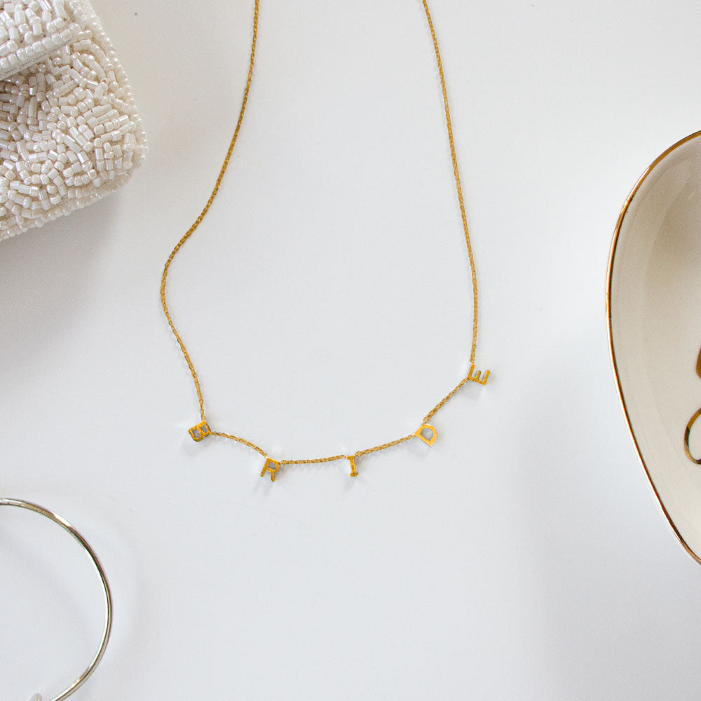 Necklace-bride gold
