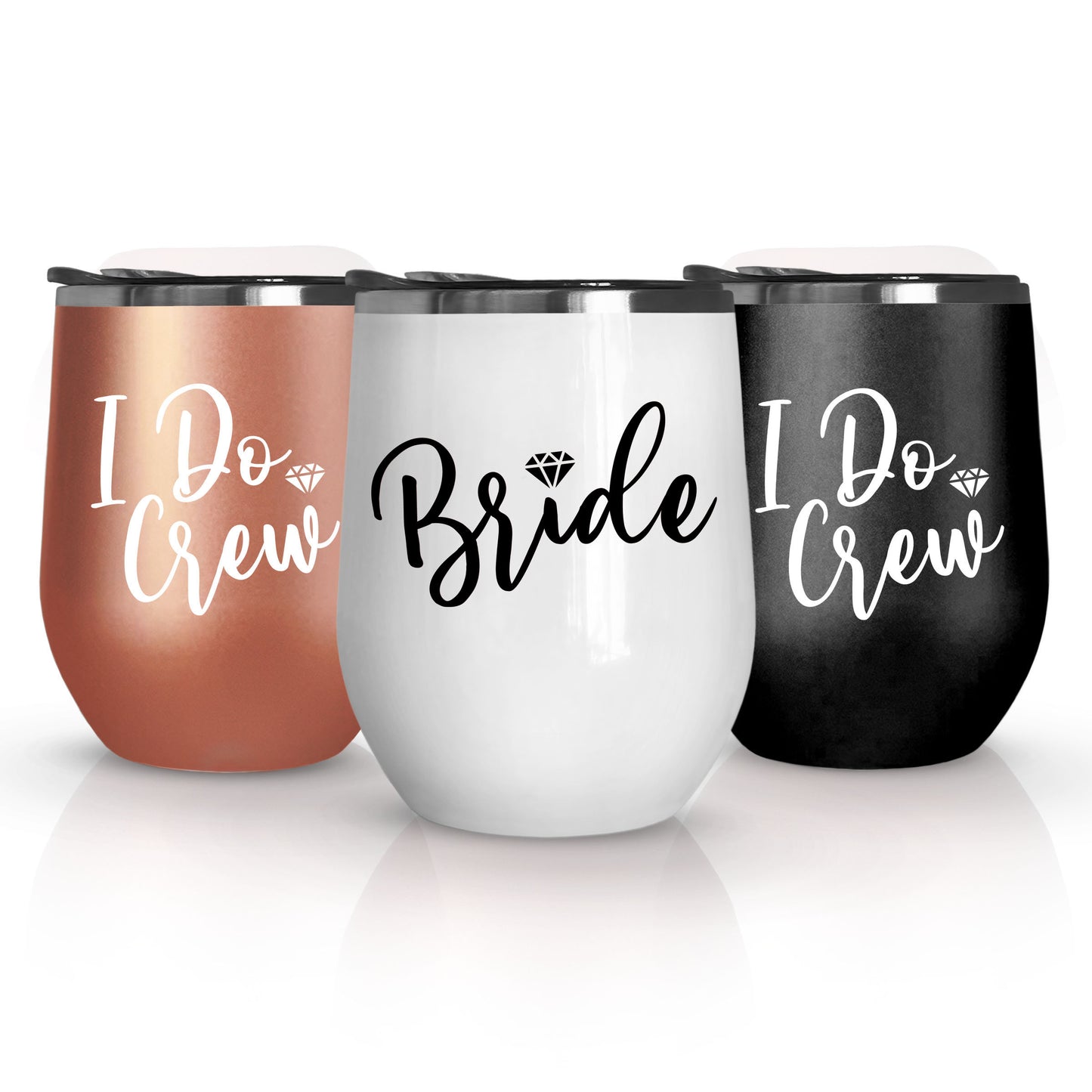 Bride, I Do Crew Wine Tumbler - Diamond Style