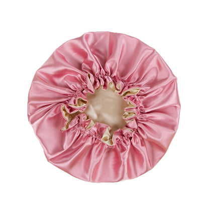 Dusty Pink Satin Bonnet