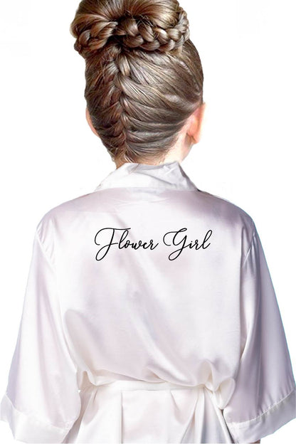 Handwritten Style - Kids Flower Girl Robe