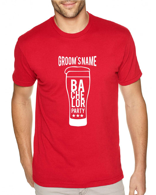Groom Bachelor Mug Men's Tee (326)