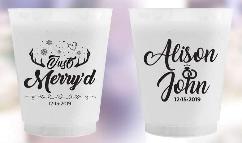 Frosted Wedding Cups (al)