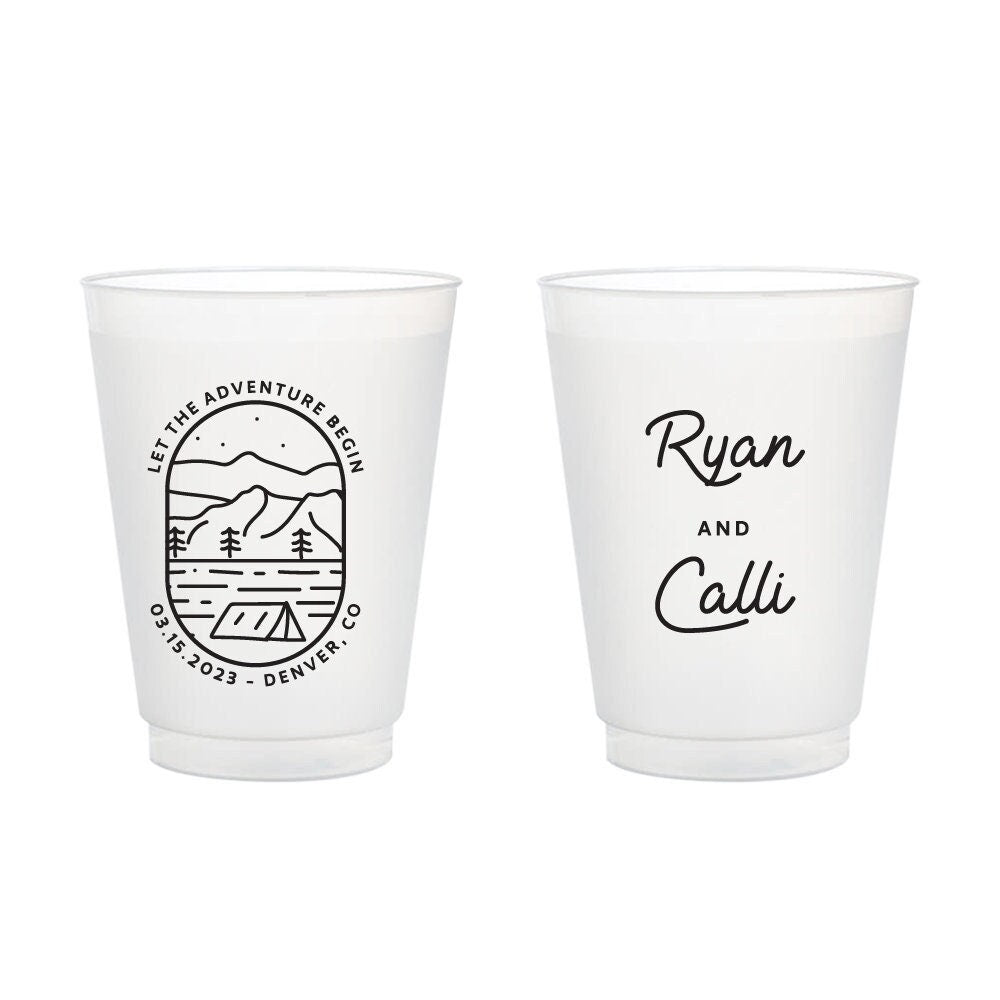 Custom Wedding Frosted Cups (155)