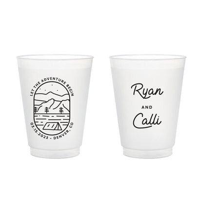 Custom Wedding Frosted Cups (155)