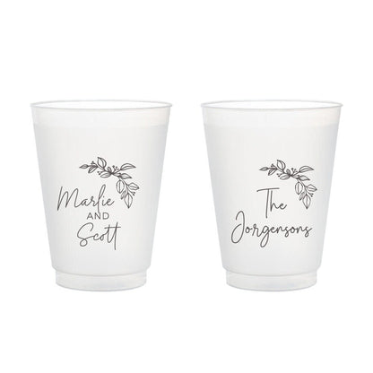 Personalized Wedding Plastic Cups (366)