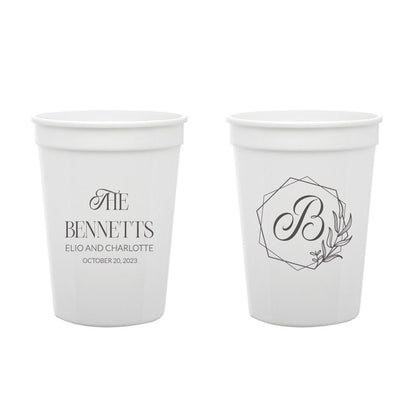 Personalized Wedding Stadium Cups (376)