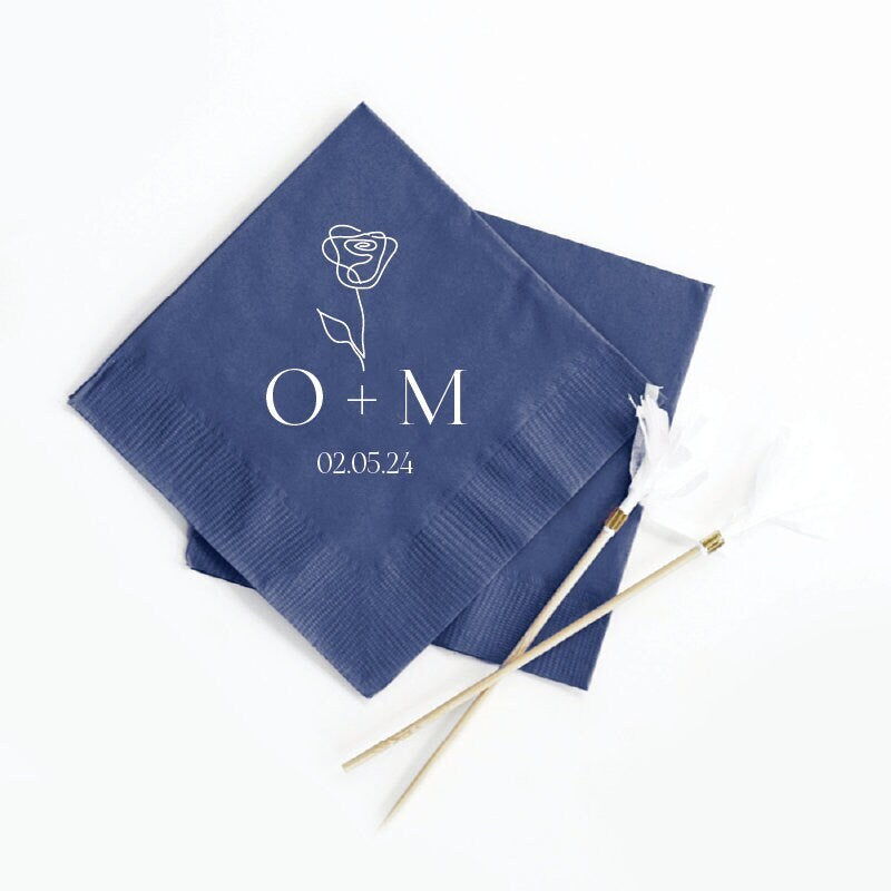 2ply Paper Beverage Wedding Napkins (35)