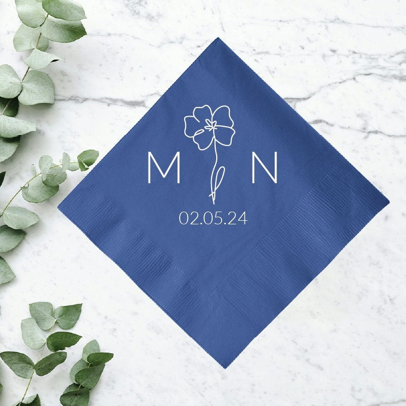 Custom 2ply Dinner Napkins for Weddings (10)