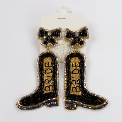 Black Bride Earrings