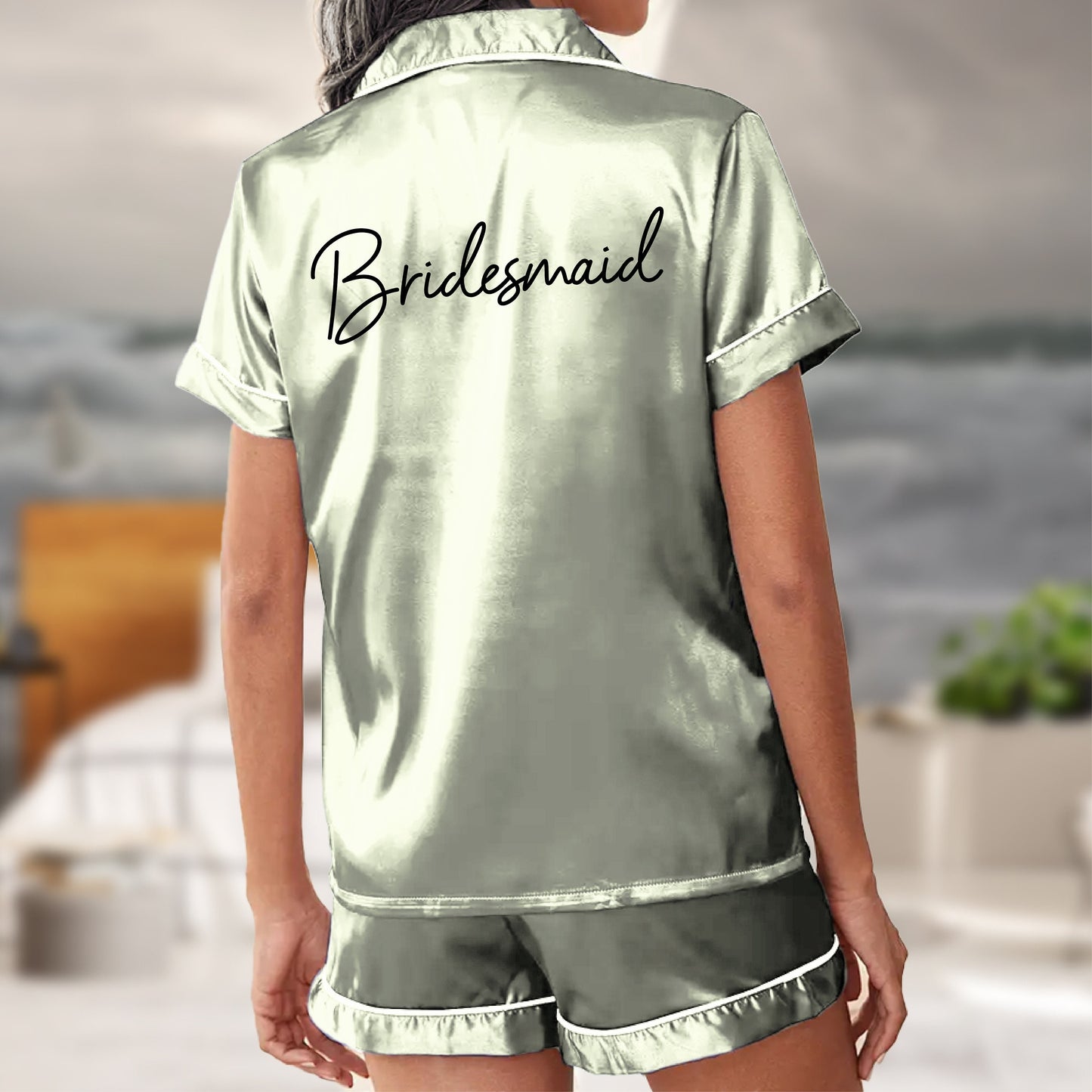 Pajama Set Shorts - Custom Bridesmaid PJs Gifts