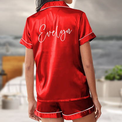Pajama Set Shorts - Custom Monogram PJs Shorts