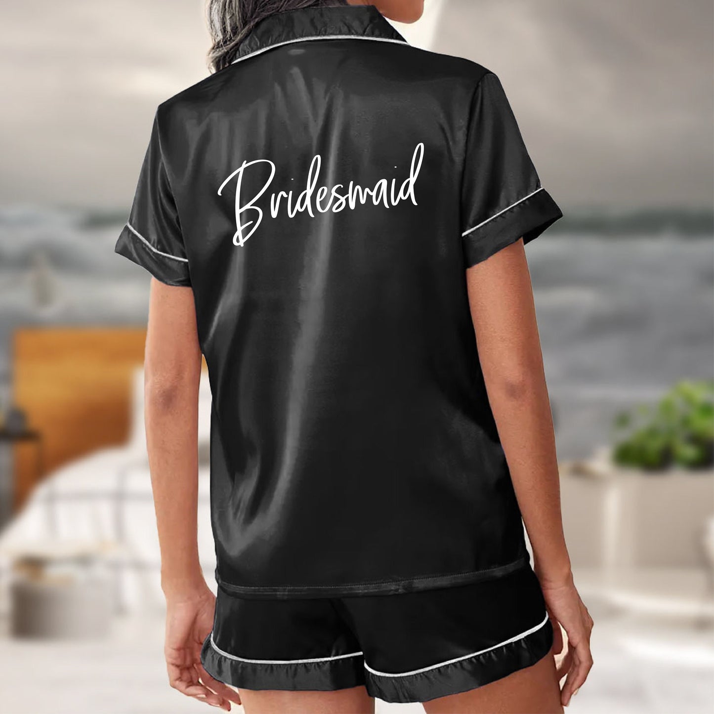 Pajama Set Shorts - Bridesmaid PJs Shorts Set