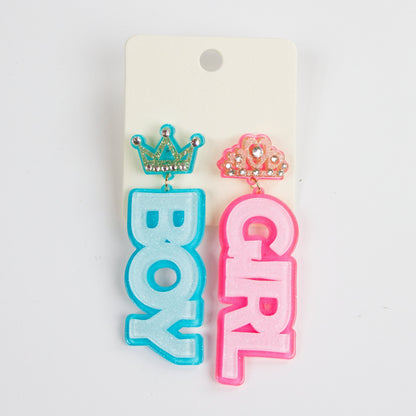 Pink Seed Bead Girl Earrings