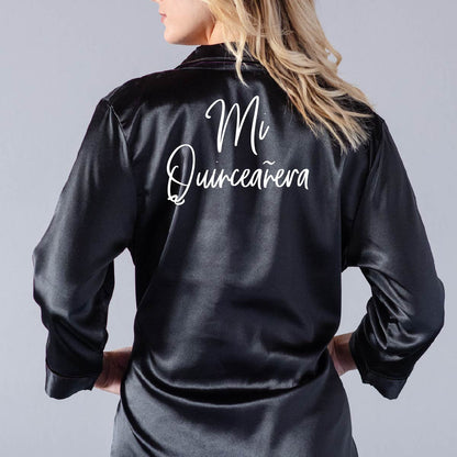 Mis Quince Años Satin Robes