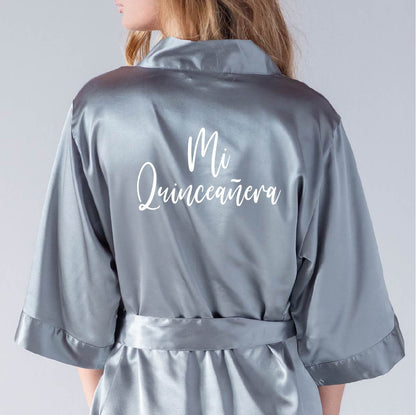Mis Quince Años Satin Robes