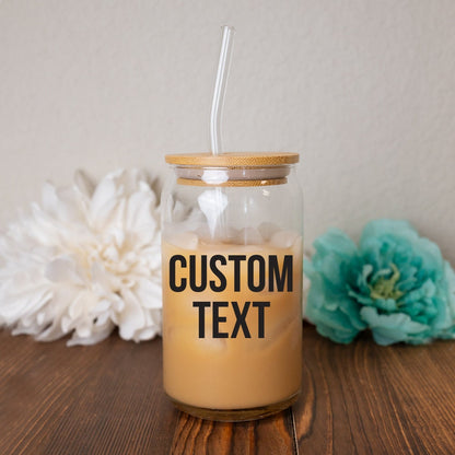 Personalized Glass Tumbler