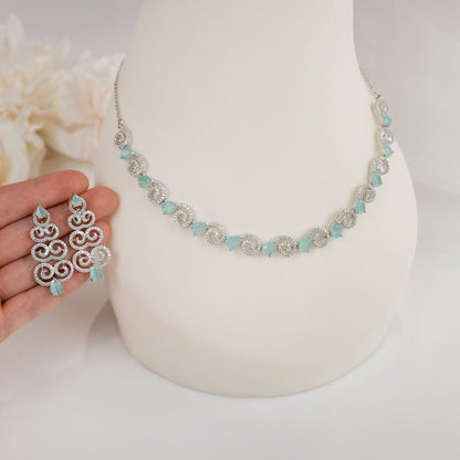 Silver Bridal Jewelry Set