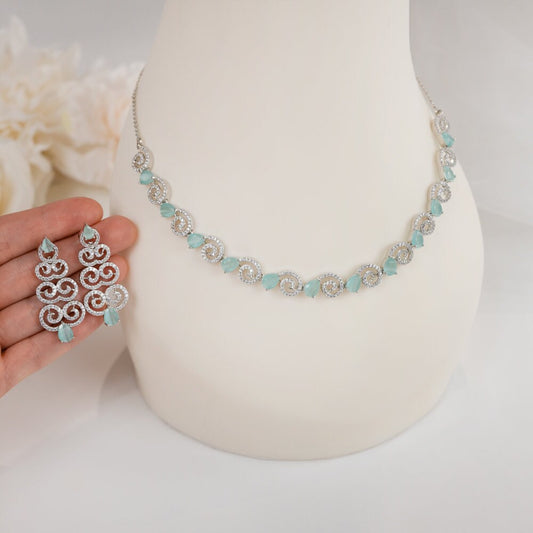 Silver Bridal Jewelry Set