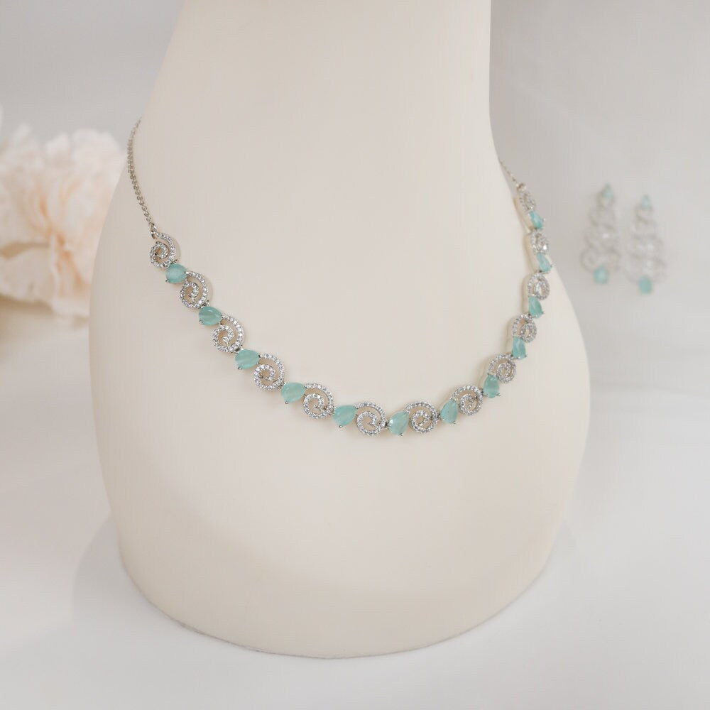 Silver Bridal Jewelry Set