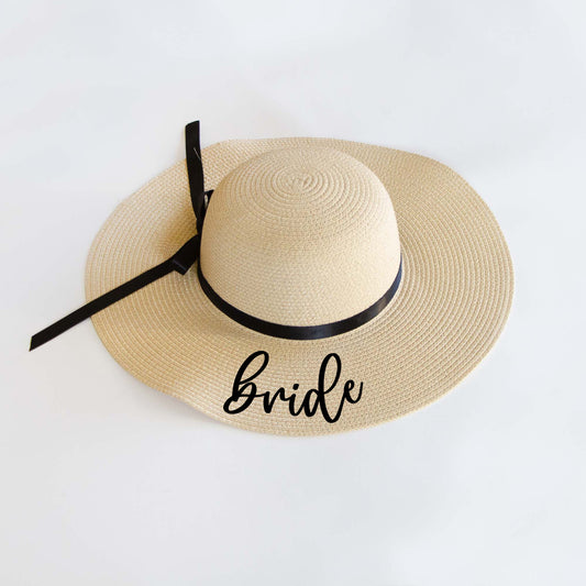 Bride, Bridesmaid, Maid of Honor Floppy Hat
